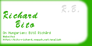 richard bito business card
