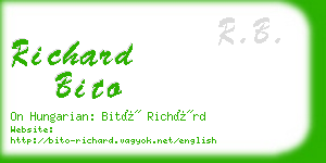 richard bito business card